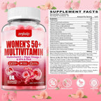 ZEGBALP Sugar-Free Womens Multivitamin 50 Plus Gummies with Calcium