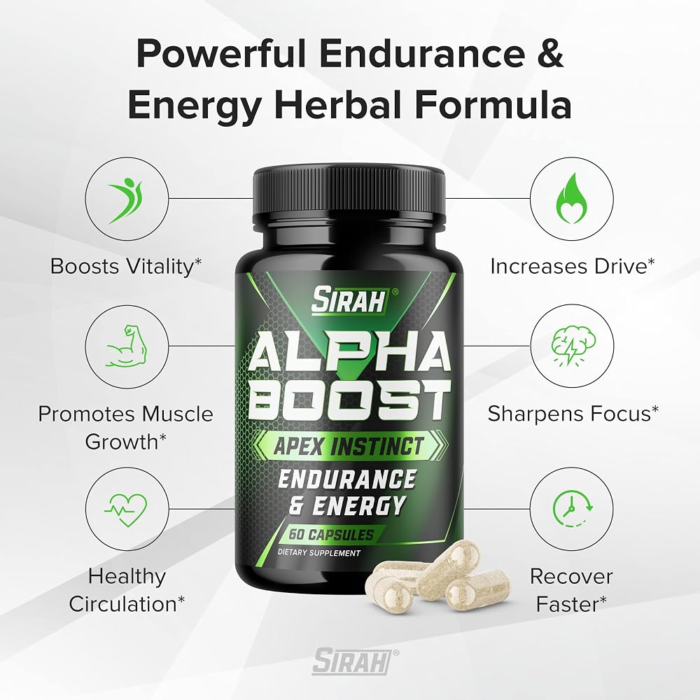 SIRAH Testosterone Booster for Men - 120 Capsules - image 3