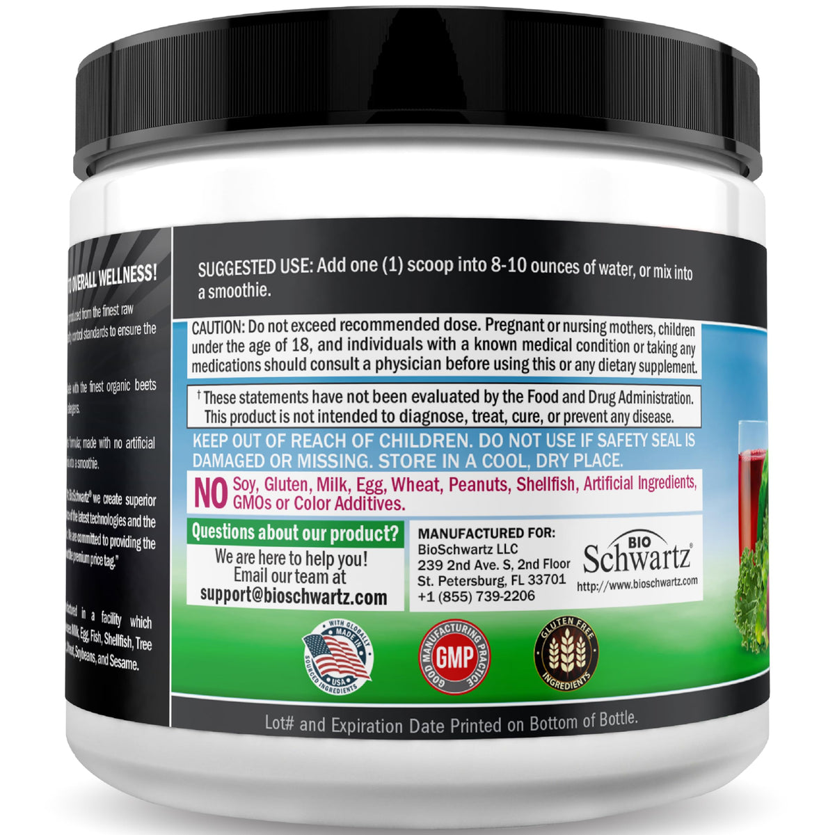 BioSchwartz Beet Root Powder Superfood Supplement - 30 Servings - image 5