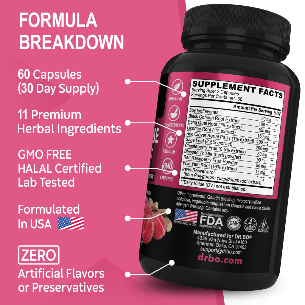 DR. BO Menopause Support Supplement - 60 Capsules - image 6