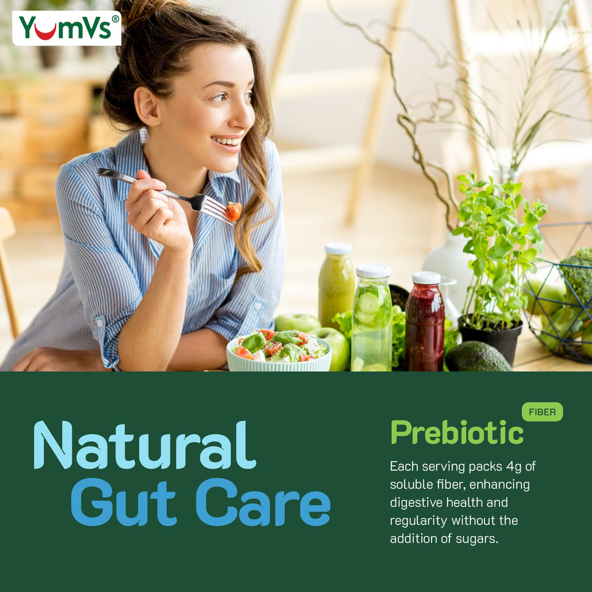 YUM-V'S Prebiotic Fiber Zero Gummies by YumVs