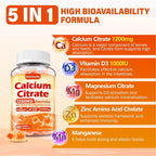 Edmmyliy Calcium Citrate Supplement Gummies - 120 Count - image 3