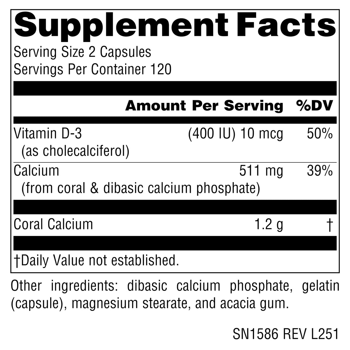 Source Naturals Coral Calcium 600mg