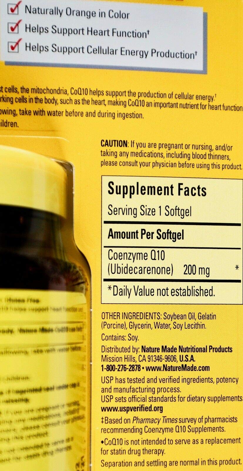Nature Made CoQ10 200 mg Heart Support - 140 Softgels - image 2