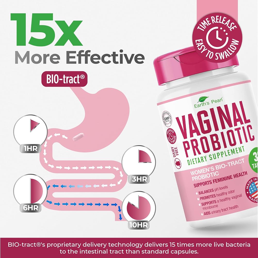 Earth's Pearl Vaginal Probiotics for pH Balance - 30 Tablets - image 3