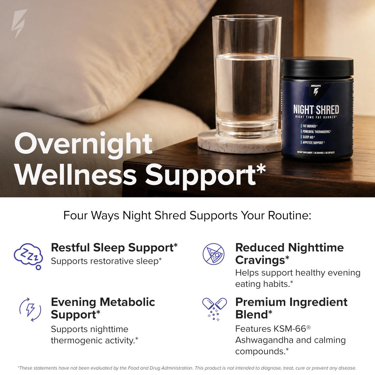 InnoSupps Night Shred Night Time Fat Burner