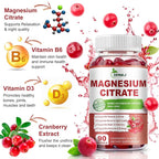 ZIPINKJ Magnesium Citrate Supplements 400mg for Women & Men