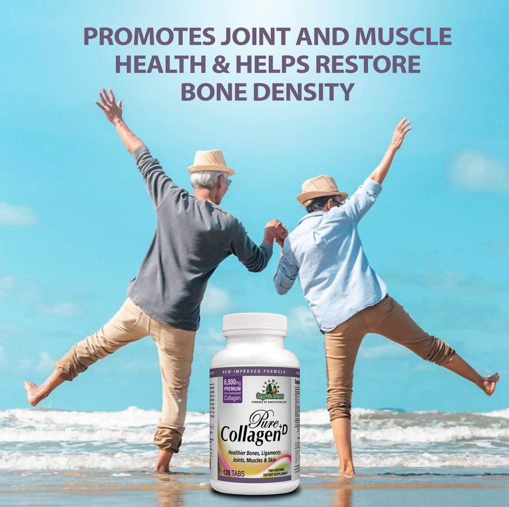 Organic Farms Vitamins Collagen Pure+D 6000mg - 120 Tablets - image 5