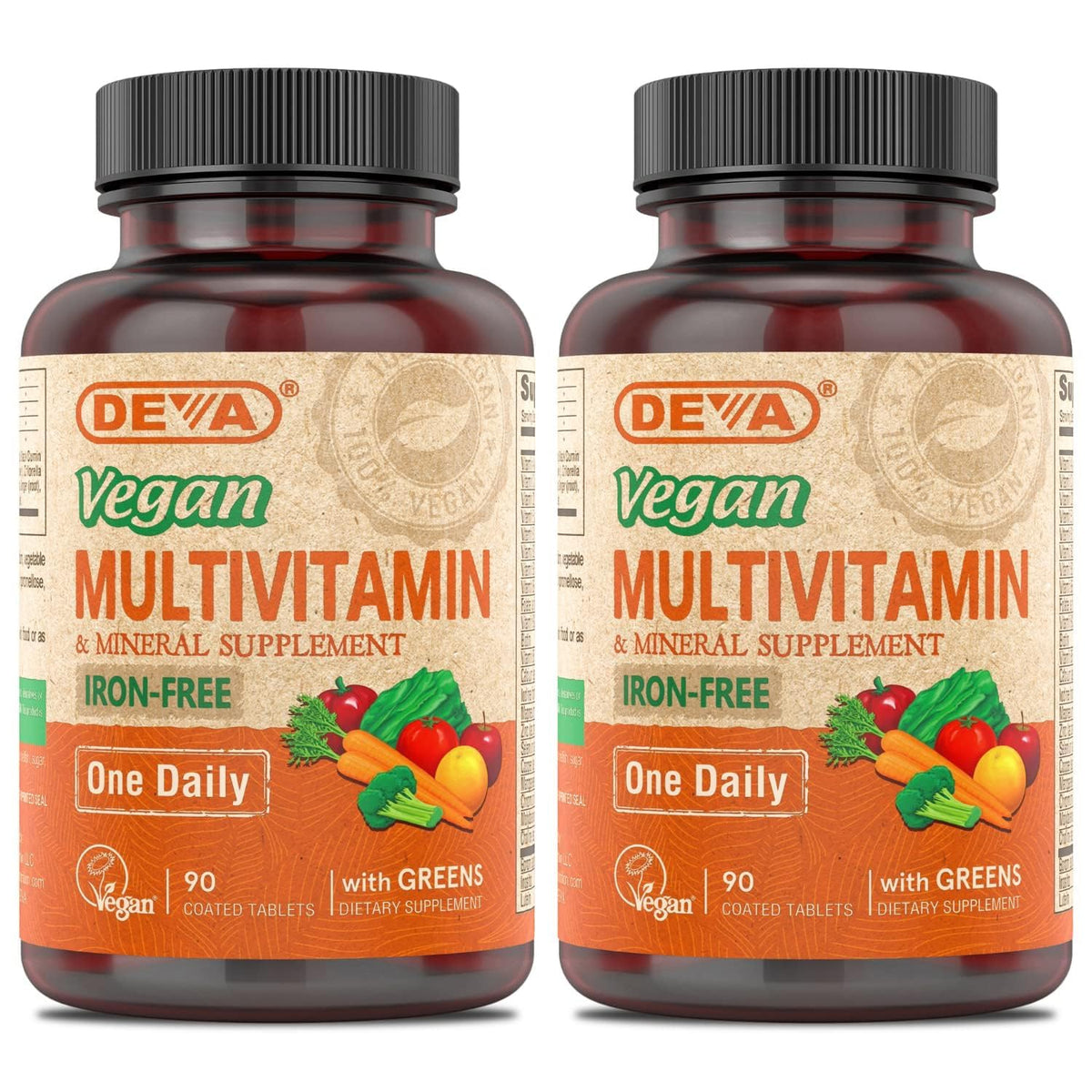 DEVA Vegan Multivitamin and Mineral Supplement - 90 Tablets