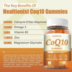 Healtionist CoQ10 500mg Gummies with Omega-3 & Magnesium - 120 Gummies - image 3