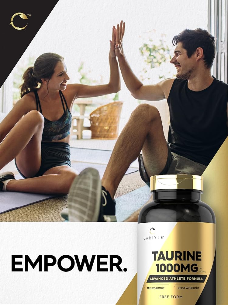 Carlyle Taurine 1000mg - 400 Capsules - image 7