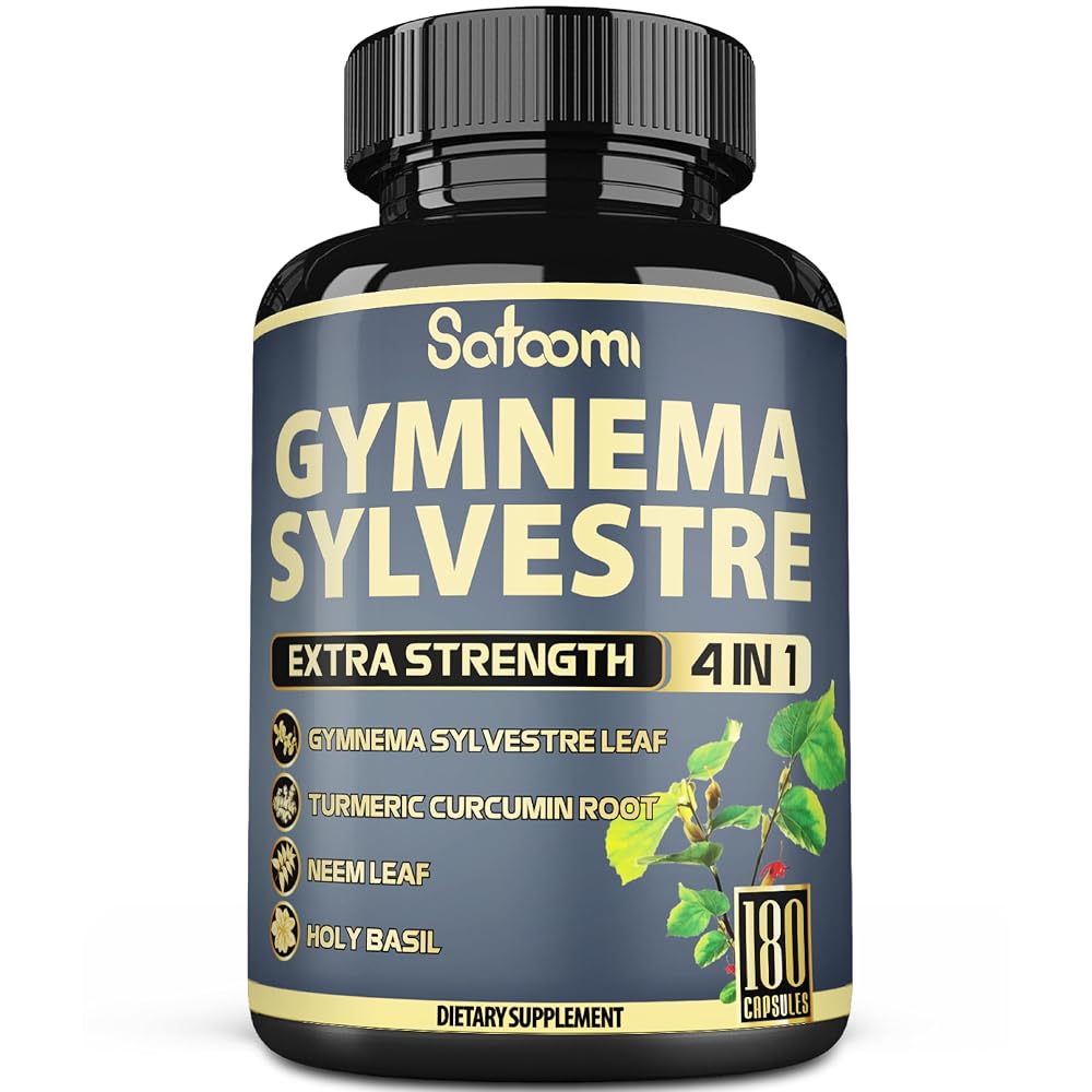 Satoomi Pure Gymnema Sylvestre Capsules Extract - 180 Capsules