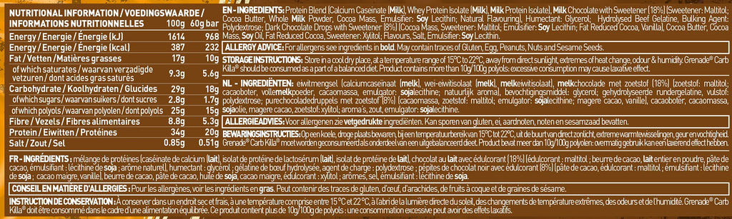Grenade Carb Killa High Protein and Low Sugar Candy Bar