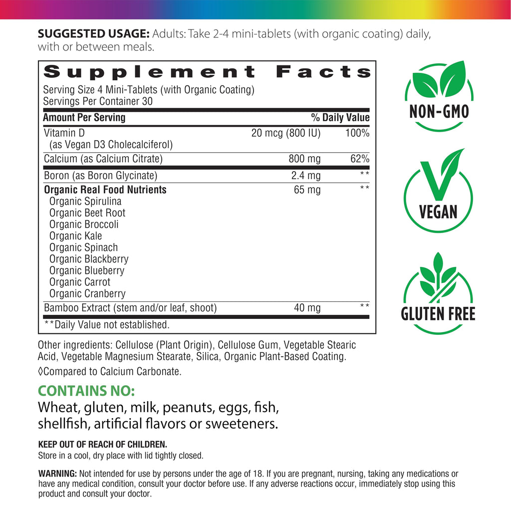 Rainbow Light Calcium Citrate Mini Tablets - 120 Count - image 2