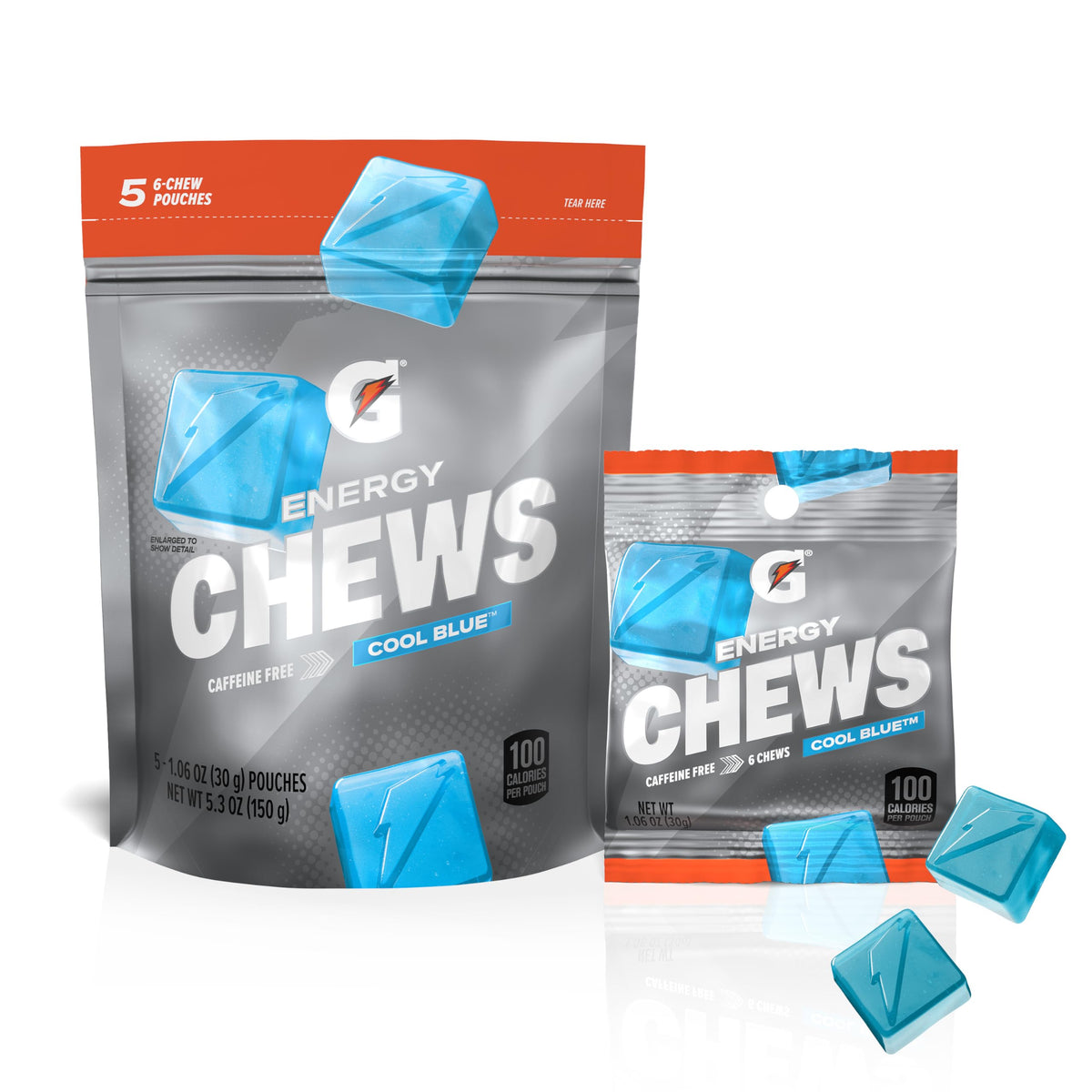 Gatorade Energy Chews Cool Blue Caffeine Free - 5 Pack
