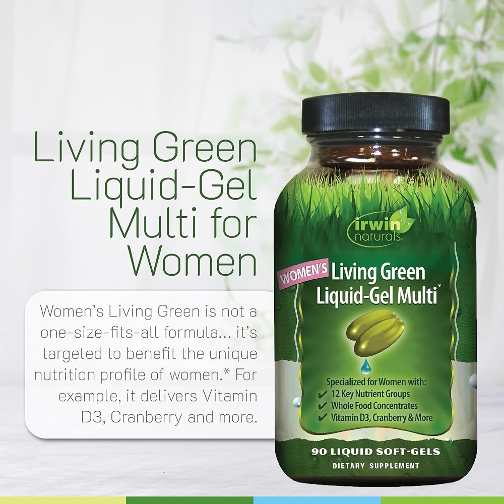 Irwin Naturals Women's Living Green Liquid-Gel Multivitamin - 90 Softgels - image 5