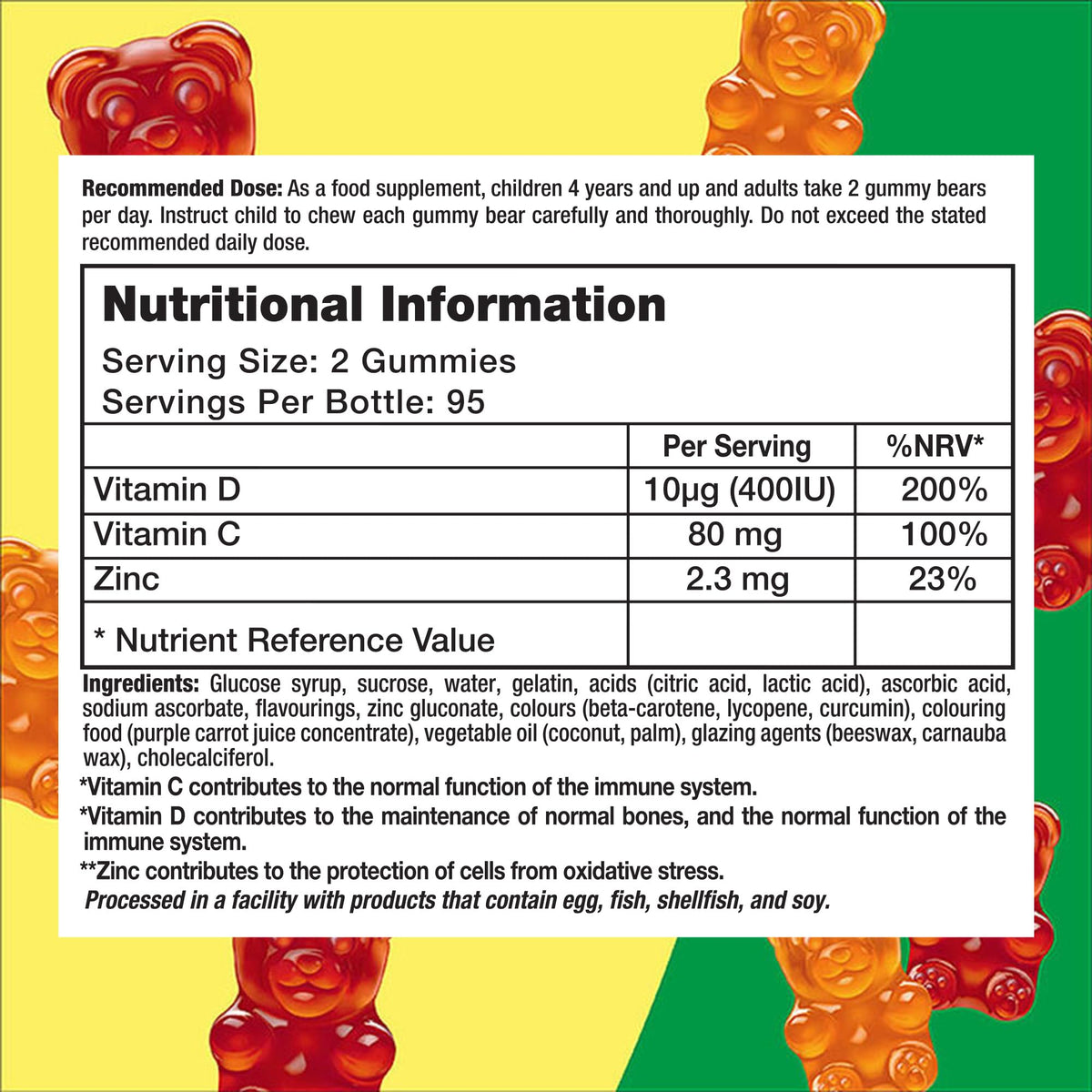 Lil Critters Kids Immune C Gummy with Zinc & Vitamin D3 - 190 Gummies - image 5
