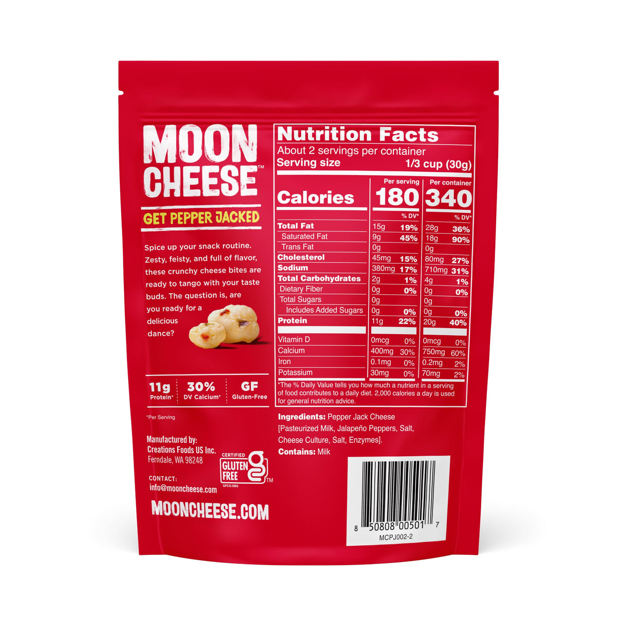Moon Cheese Get Pepper Jacked Cheese Bites - 3 Pack - image 2