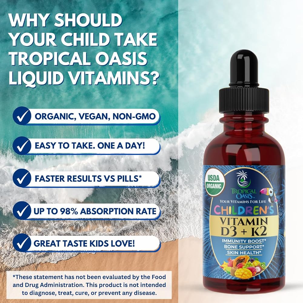 Tropical Oasis Liquid Multivitamins for Kids and Toddlers