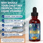 Tropical Oasis Liquid Multivitamins for Kids and Toddlers