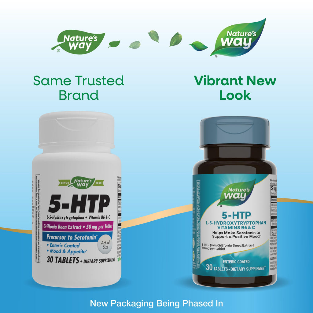 Nature's Way 5-HTP with Vitamin B6 and Vitamin C - 30 Tablets - image 3
