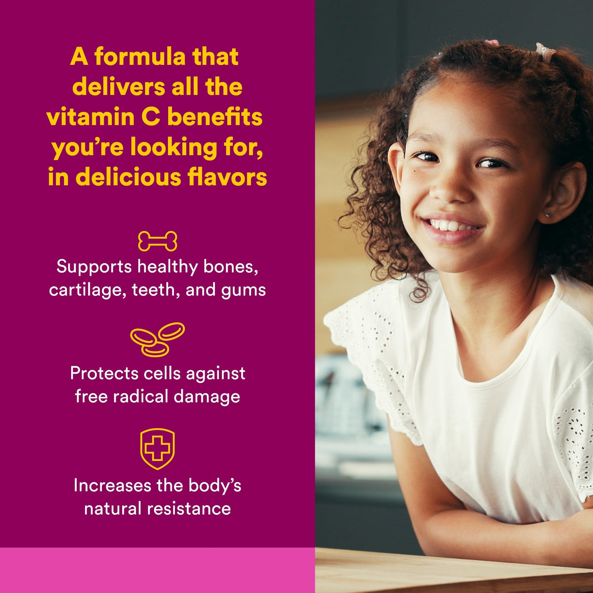 Natural Factors Kids Chewable Vitamin C 500 mg Wafers