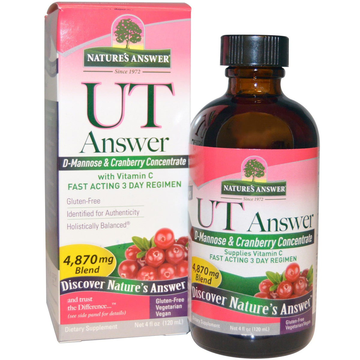 Nature's Answer UT Answer D-Mannose & Cranberry Concentrate - 3 Pack