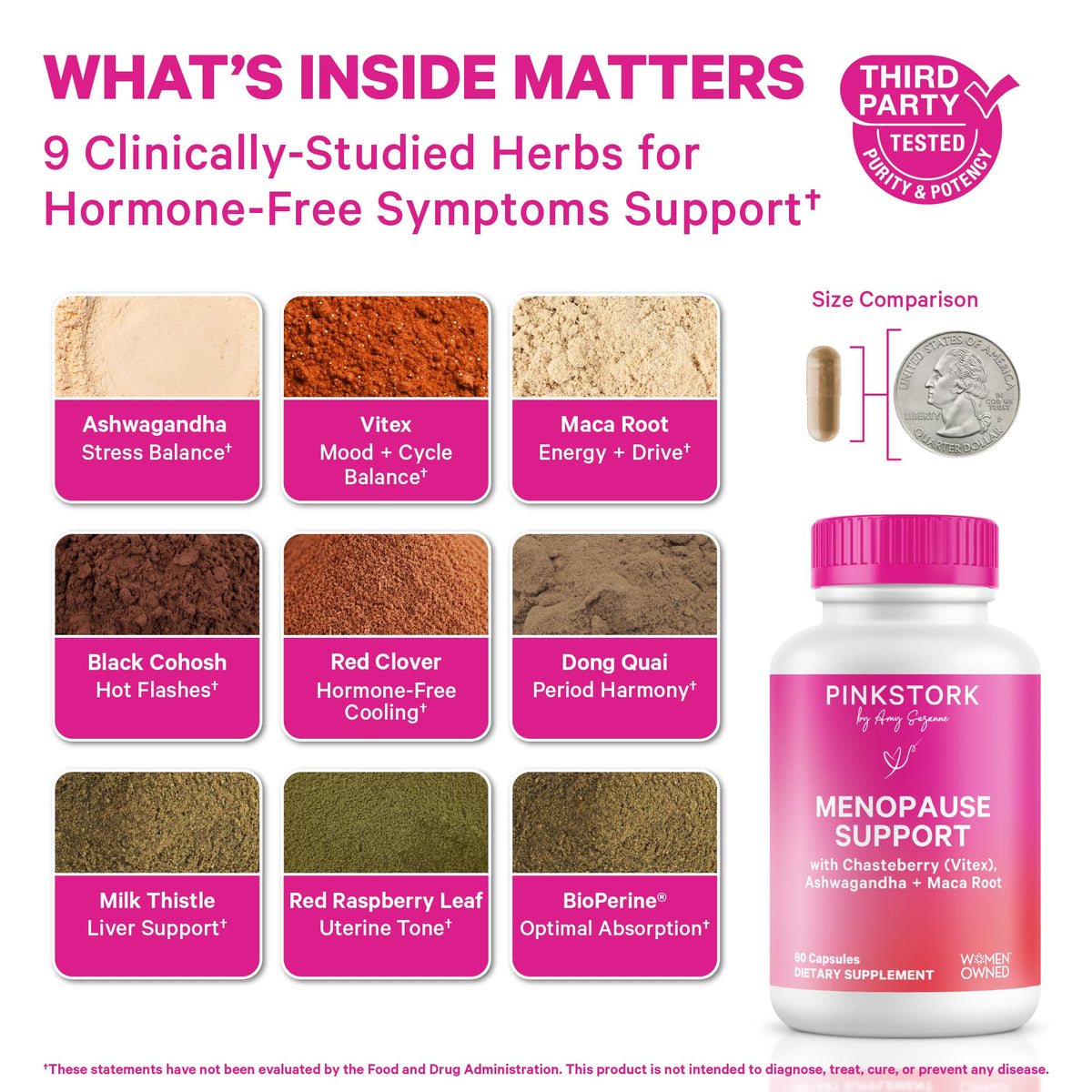 Pink Stork Menopause Support for Women - 60 Capsules - image 2