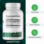 POWERED X PLANTS Pure Berberine Supplement - 1300mg Berberine