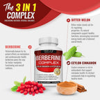 Toplux Berberine with Ceylon Cinnamon & Bitter Melon - 90 Capsules - image 3