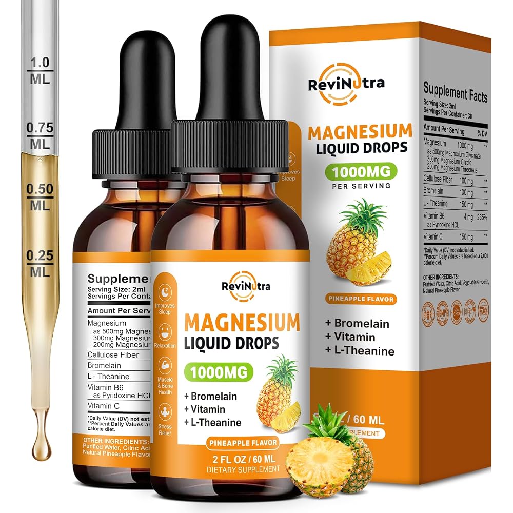 ReviNutra Magnesium Glycinate Liquid Drops