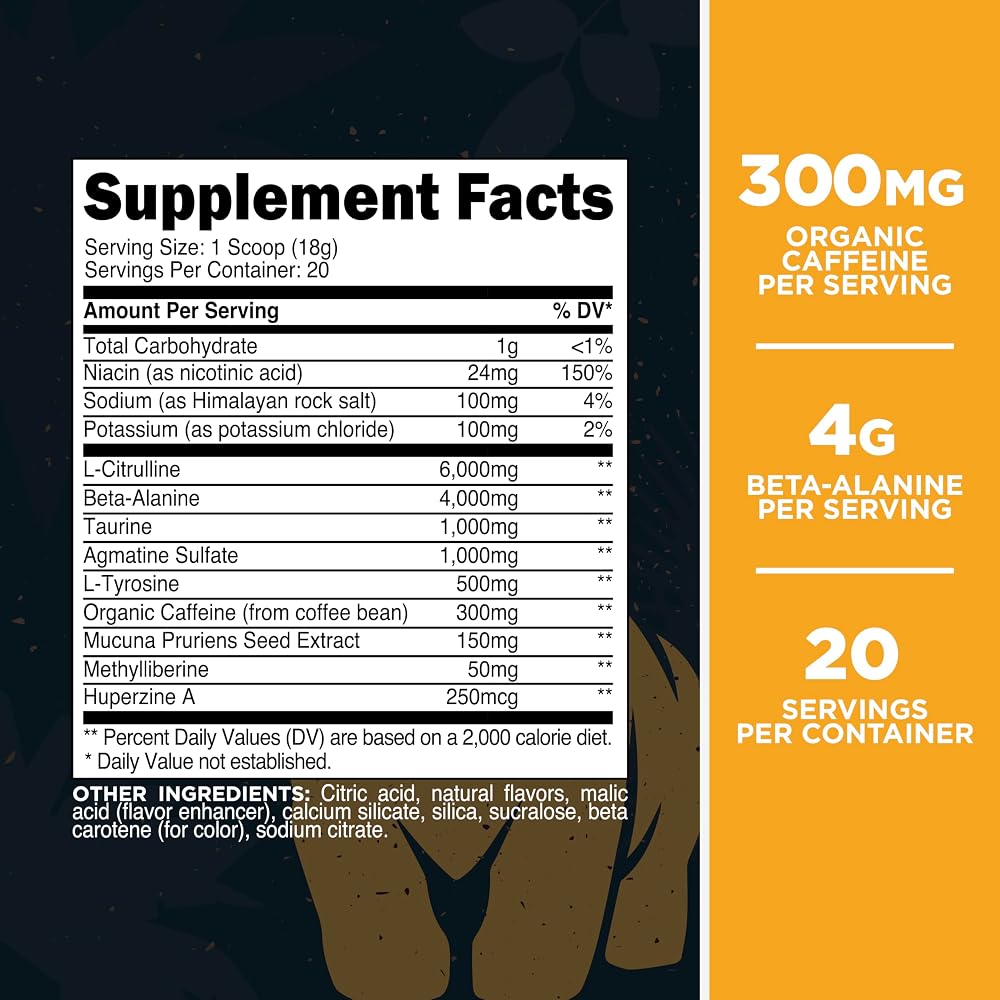 Primal Purge Xtreme Pre-Workout Powder - 20 Servings - image 2
