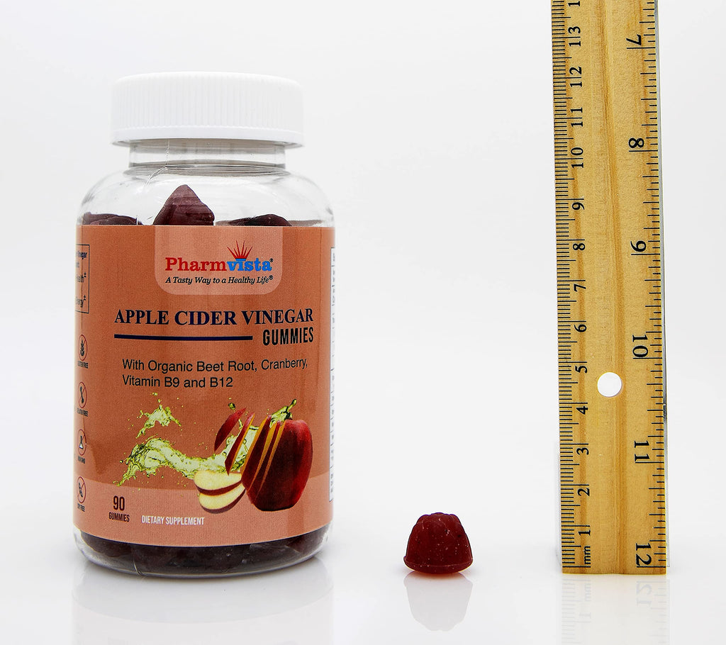 Pharmvista Apple Cider Vinegar Gummies Energy Metabolism - 90 Count - image 3