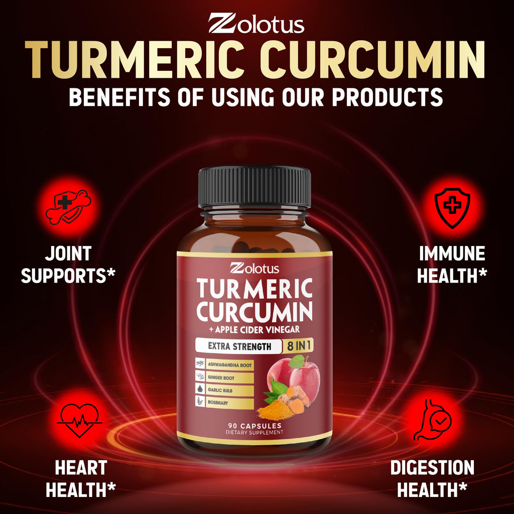 Zolotus Turmeric Apple Supplement - 2Pack 90 180 Capsules