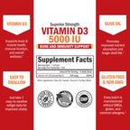BioSchwartz Vitamin D3 5000 IU Immune Support - 360 Softgels - image 4