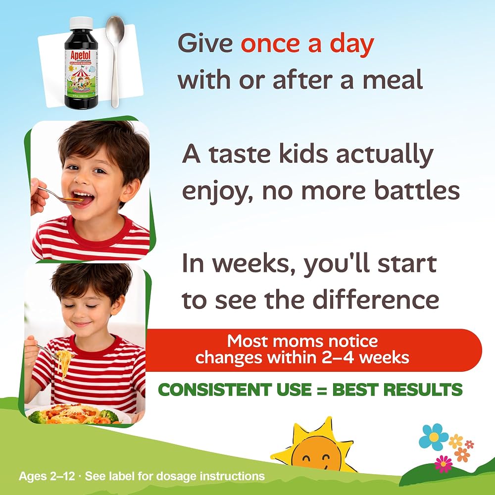 Apetol Liquid Appetite Booster for Picky Eaters - 2-Pack 6 oz - image 4