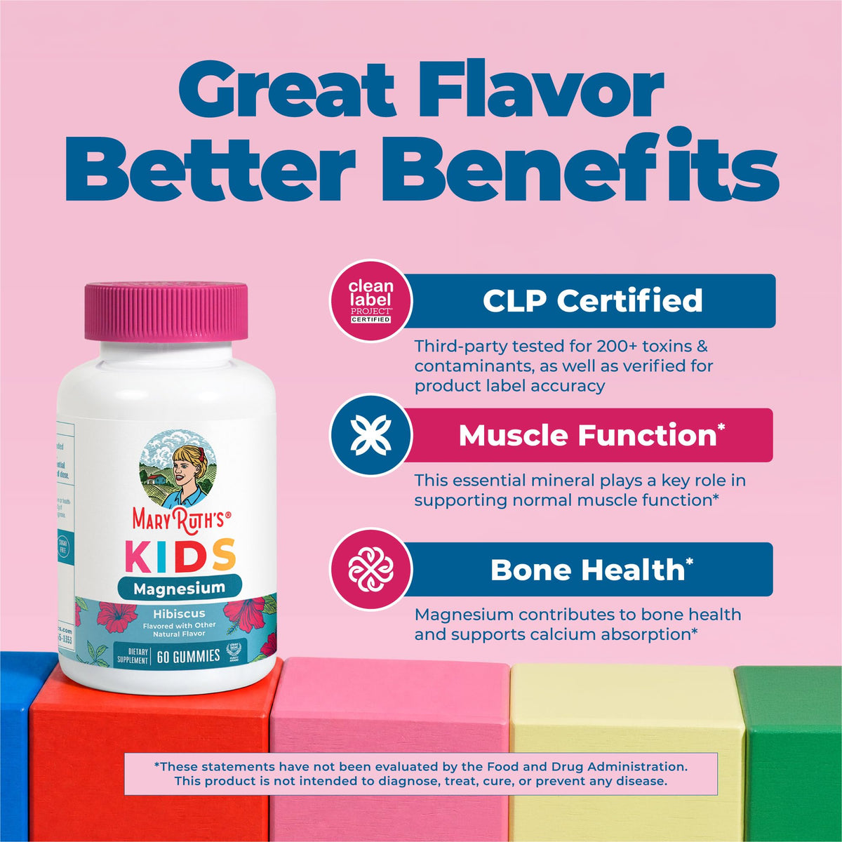 MaryRuth's Kids Magnesium Gummies 50mg - 60 Gummies - image 3