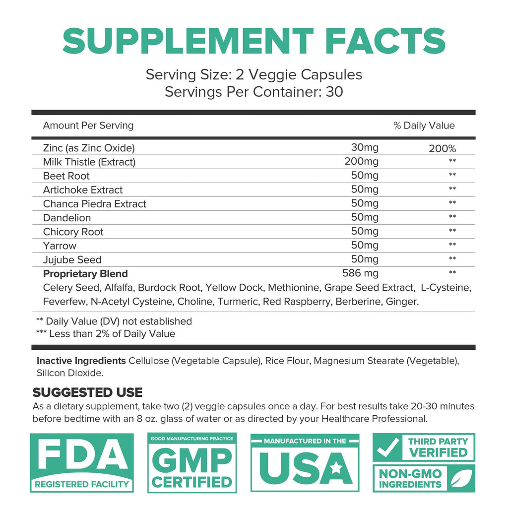 Lumen Naturals Liver Support Supplement - 60 Vegetarian Capsules - image 4