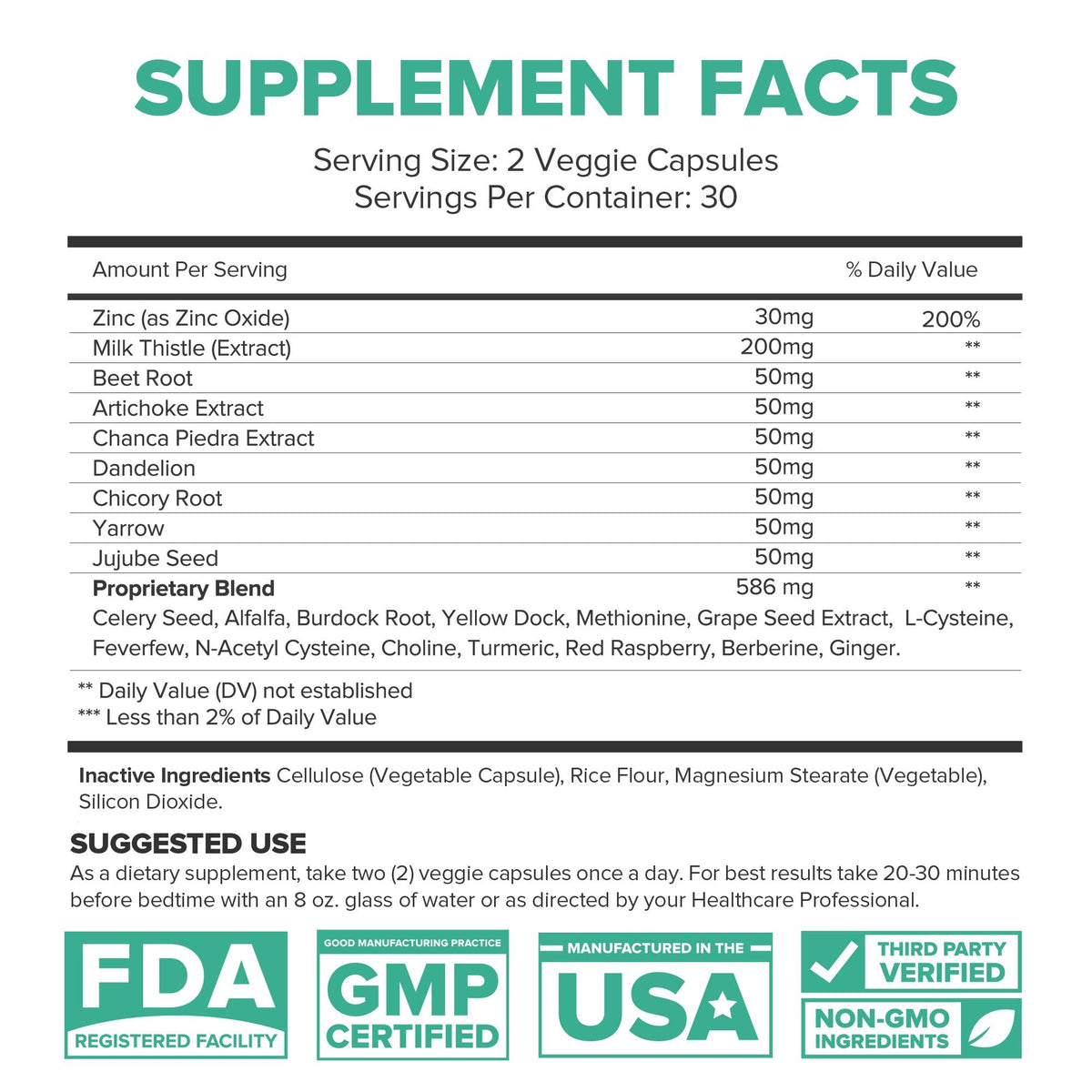 Lumen Naturals Liver Support Supplement - 60 Vegetarian Capsules - image 4