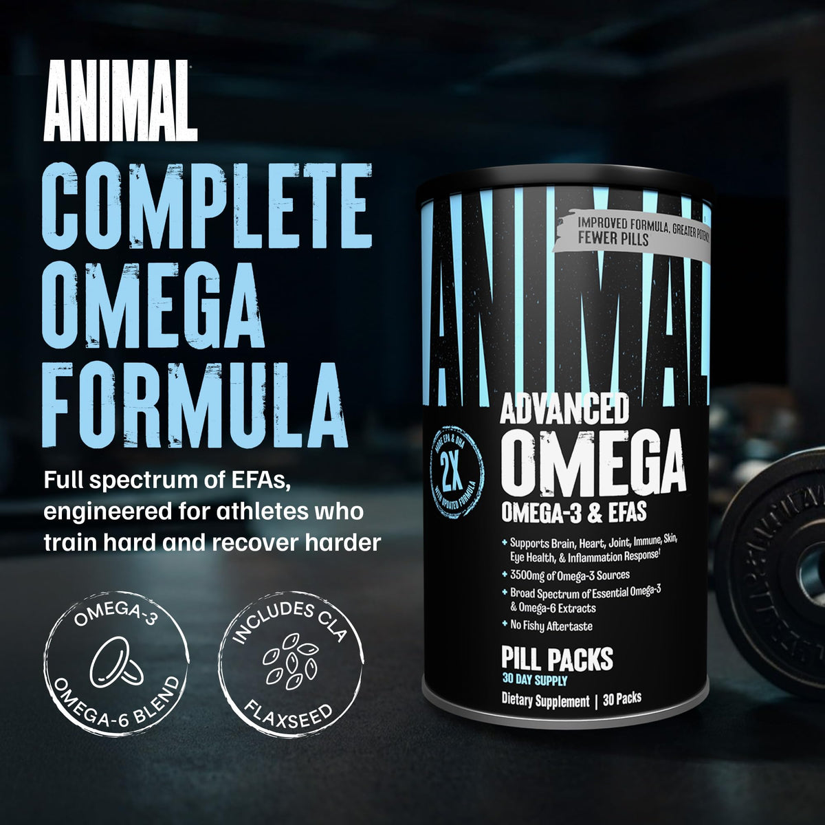 Animal Advanced Omega 3 Fish Oil Supplement - 30 Packs - image 2