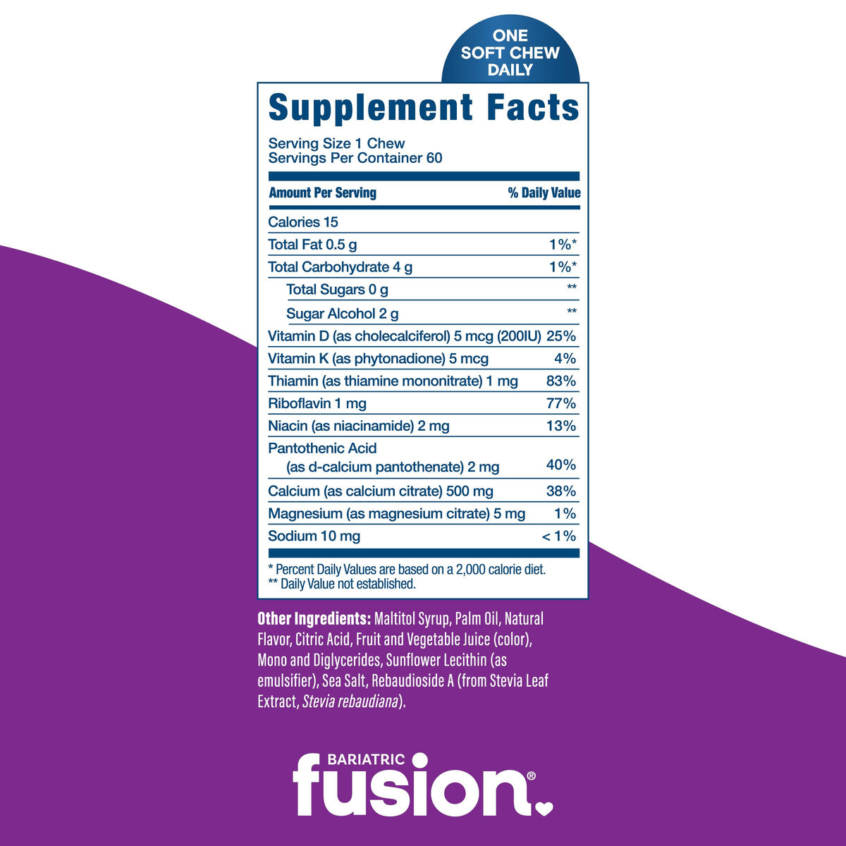 Bariatric Fusion Bariatric Calcium Supplement Chews