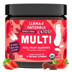 Llama Naturals Kids Multivitamin Gummies Strawberry - 90 Count