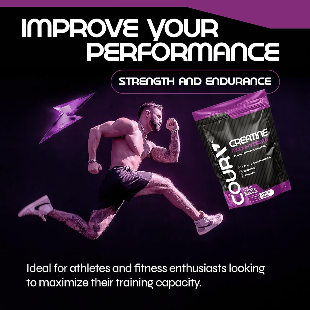 COURA Lemon-Berries Creatine Monohydrate Powder - 450g - image 3
