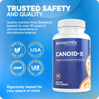 BioMatrix Candida Cleanse Candid-X Gut Health Supplement - 90 Capsules - image 6