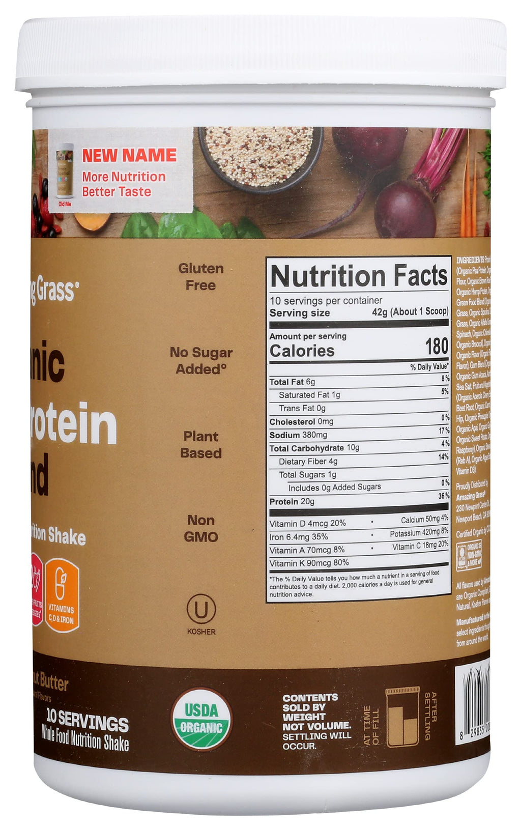 Amazing Grass Organic Plant Protein Blend: Vegan Protein Powder