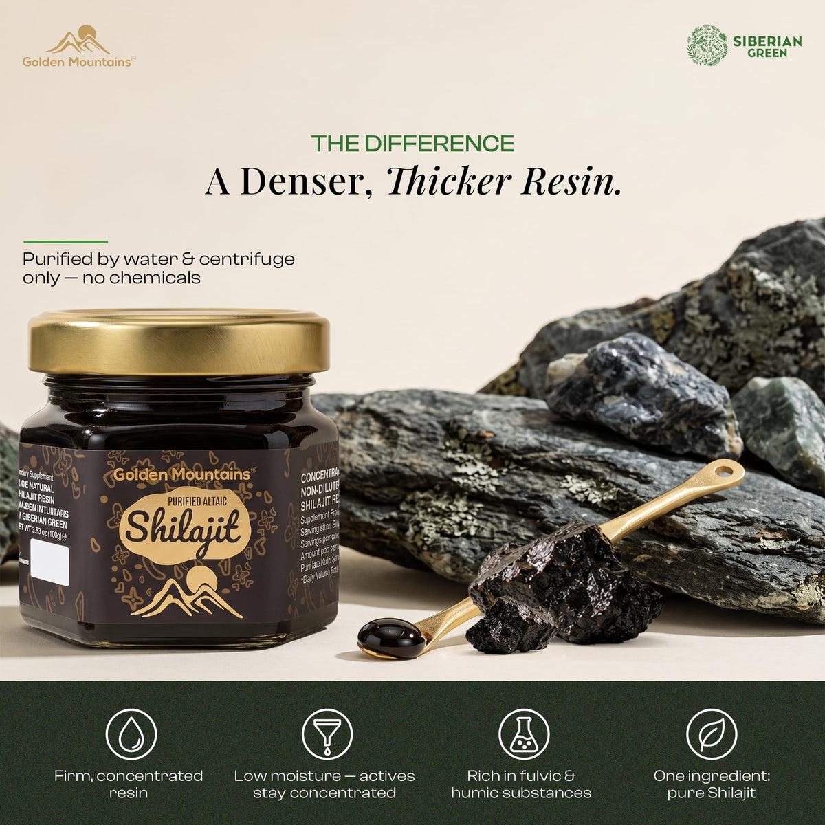 Siberian Green Altai Shilajit Resin - 100g - image 3
