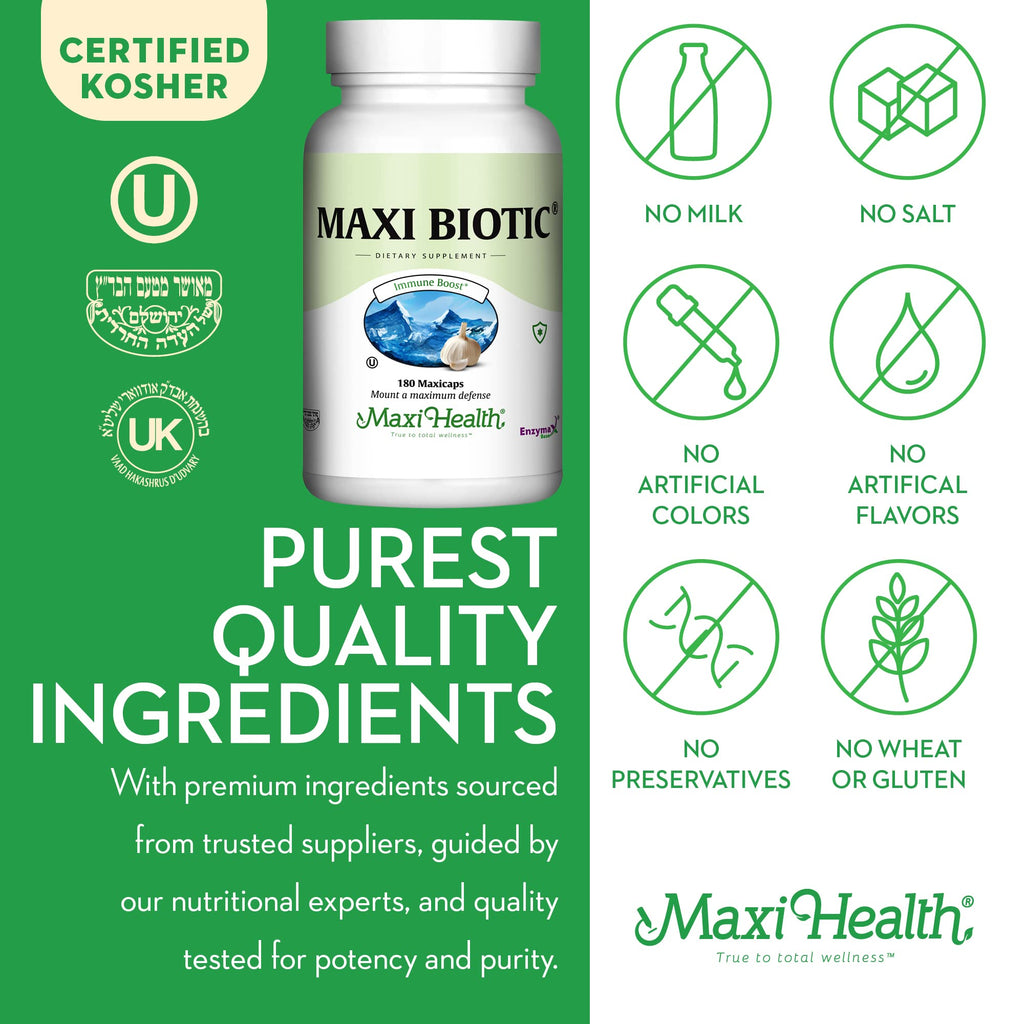 Maxi Biotic - Aged Garlic Extract - Immune Booster - Extra Strength