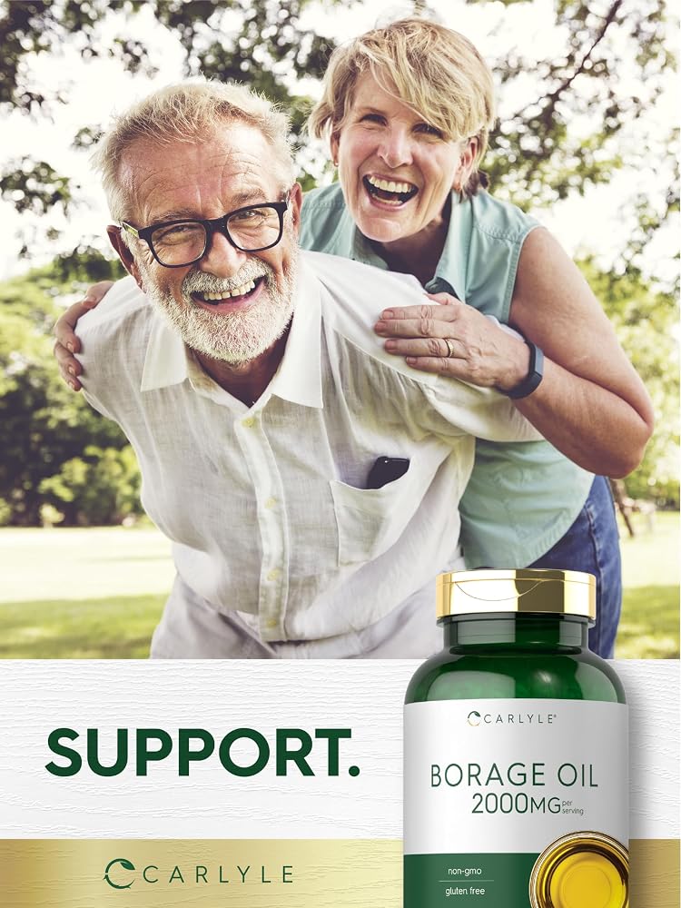 Carlyle Borage Oil Supplement 2000mg - 200 Softgels - image 7