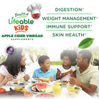 Lifeable Kids Apple Cider Vinegar Gummies with Mother - 60 Count - image 3