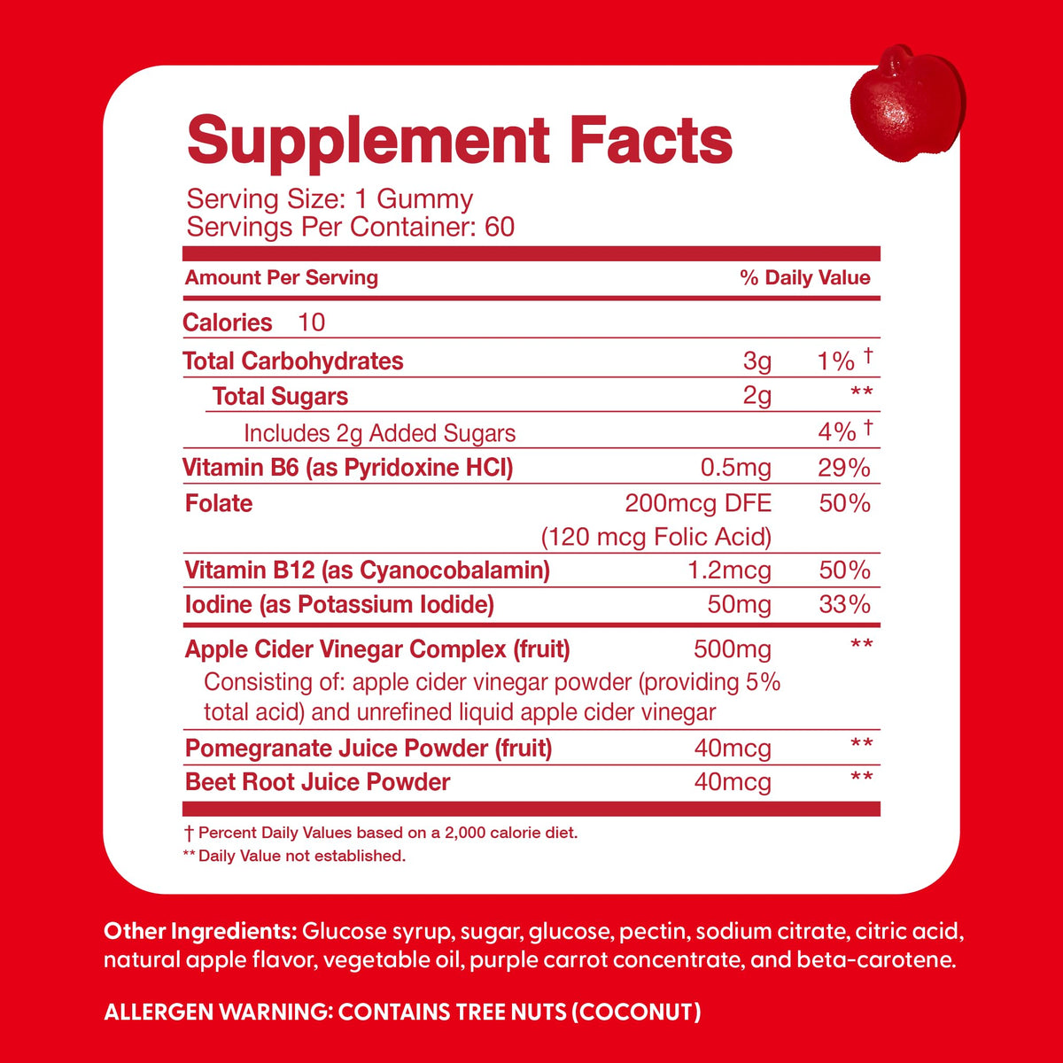 The Feel Great Vitamin Company Apple Cider Vinegar Gummies for Kids - 60 Count - image 4